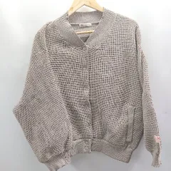 ◇ ⊇ Java　ジャバ ワッフル素材 長袖 ワイド カーディガン サイズM グレー系 メンズレディース E  【1505290012560】
