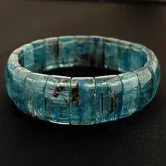 【仕事運が欲しい方へ】カイヤナイトバングル【天然石･パワーストーン】ブレスレット