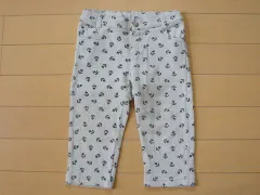 プチバトー PETIT BATEAU アウトレット 子供服 男の子 女の子 パンツ 18M 約 80cm グレー ロング丈 トレーナー素材 スウェット 春 秋 ベビー服 ★4 ボトムス ズボン ボーイズ ガールズ キッズ ベビー 【中古】