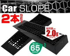 【送料無料】【2本セット】カースロープ スロープ ジャッキ ローダウン車対応 カーランプ ラダーレール ジャッキアシスト 耐荷重2t 2個セット ローダウン ジャッキアップ 高さ確保 リフト タイヤ交換 オイル交換 ジャッキサポート TL00003