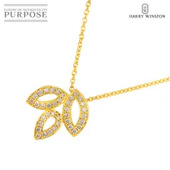 ハリー ウィンストン HARRY WINSTON リリークラスター ミニ ダイヤ ネックレス 41cm K18 YG 750 Lily Cluster【証明書】 90282462のサムネイル