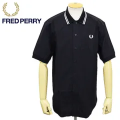 FRED PERRY (フレッドペリー) M8657 KNITTED COLLAR OXFORD SHIRT ニット カラー オックスフォードシャツ 全2色 FP399 102BLACK XS