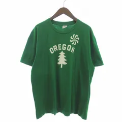 ナイキ NIKE 復刻 OREGON Tシャツ カットソー 半袖 クルーネック 風車 プリント コットン 緑 グリーン XLのサムネイル
