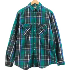 古着 90年代 ファイブブラザー Five Brother TALLMAN 長袖 フランネルチェックシャツ USA製 メンズL相当 ヴィンテージ/eaa524064