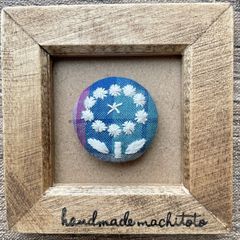 刺繍【ヘアゴム】【ポニーフック】【ブローチ】選べるパーツ　no.129