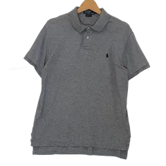 90's Polo by Ralph Lauren 90年代 ポロ バイ ラルフローレン ポロシャツ 半袖 vintage ヴィンテージ	 ポニー刺繍 ワンポイント スリランカ製 Mサイズ グレー