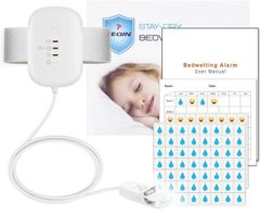 おねしょアラーム 赤ちゃんおねしょモニター音振動付き充電式おねしょセンサー受信機 子供、大人、高齢者向けの3つのリマインダーモード (white)