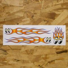 MOONEYES 　ムーンアイズFlamin MOON Stickerフレーミン ムーン ステッカー