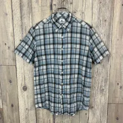 LACOSTE ラコステ ストレッチ素材 半袖 ボタンダウン チェック シャツ