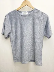 ◇ ⊂ ◎ ●未使用● SENSE OF PLACE 半袖 クルーネック ラメ Tシャツ サイズOne ライトブルー系 レディース メンズ P  【1410230023233】