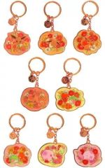 [중고]키 홀더 전 8종 세트 [포켓 몬스터 메탈 키링 컬렉션 Fleur de Coquelicot] 포켓몬 센터 한정