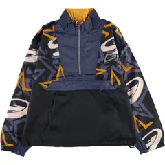 古着 90年代 ナイキ NIKE 銀タグ 総柄 リップストップ アノラックジャケット メンズL相当 ヴィンテージ/eaa521061