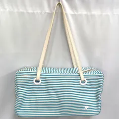 極美品⭐️courreges レザー 2way ショルダーバッグ ゴールド金具 ウォーブン レザー ドローストリング バックパック womens