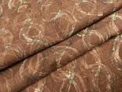 平和屋着物●上質な小紋　紬地　手描き　間道　正絹　逸品　AAAZ8876ph