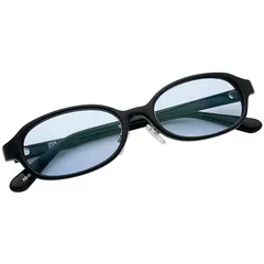 PP(Phenol Phthalein) IRUV1000 サングラス メンズ レディース 男女兼用 近赤外線カット 紫外線カット ブルーライトカット 鯖江レンズメーカー開発 AG-009 (ブラック/ライトブルー) 0