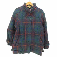 ユーズドフルギ USED古着 {{JIMMY HOURIHAN}}80-90s  チェック柄 ウール  チンストラップ ショート コート ジャケット レディース 表記無 