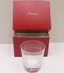 Baccarat バカラ ロックグラス オールドファッション 9.5cm 蔓草文様 エッチング クリスタル 専用箱付
