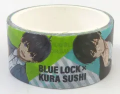 【中古】シール・ステッカー 潔世一＆糸師凛＆凪誠士郎＆御影玲王(等身) マスキングテープ 「ブルーロック×無添くら寿司 コラボキャンペーン」 ビッくらポン!景品
