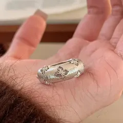 レディース 925シルバー リング フォーリーブクローバーデザイン フォーマル フリーサイズ