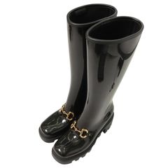 GUCCI グッチ  ホースビット レインブーツ 39 / 659707＊