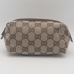 Gucci GGパターン ポーチ ベージュ - メルカリ