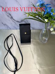 【82】Louis Vuitton ルイヴィトン ヴェルニ シガレットケース グリーン ブラック 黒
