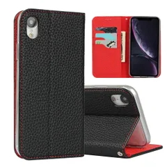 【在庫処分】iphone xr ケース手帳型 縄掛け iphone xr カバー 財布型 ライチ紋様 本革レザー アイフォンxr ケース アイフォンxr ケースカバー 財布型 Sailortech カード収納 収納付き 画面保護 横置きスタンド機能 本革レザー