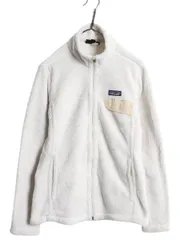 【お得なクーポン配布中!】 パタゴニア フルジップ リツール ジャケット レディース M / 古着 19年製 Patagonia アウトドア パイル フリース ブルゾン ハイネック 白