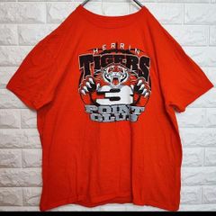 A271【HERRINTIGERS】プリントTシャツ　半袖【メンズXL相当】オレンジ