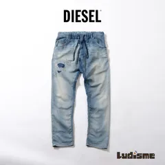ディーゼル DIESEL KROOLEY ジョグジーンズ スリムフィット メンズ カジュアル イージー スポーティー ヴィンテージ風 スウェットパンツ イージーパンツ デニム風 ヴィンテージ加工 ボトムス パンツ