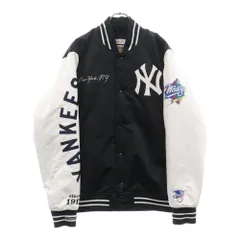 Mitchell&Ness (ミッチェル アンド ネス) New York Yankees ニューヨーク ヤンキース 1999 中綿 ヴァーシティジャケット スタジャン ブラック/ホワイト