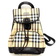 【K837】BURBERRY（バーバリー）/ロンドン/ヴィンテージ/ヘイマーケット/チェック/リュックサック/バックパック