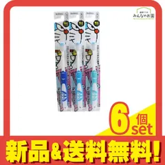 エビス アイムドラえもんラバーハブラシ ふつう 1本入 (色指定不可) 6個セット まとめ売りのサムネイル