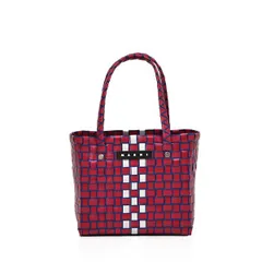 新品未使用タグ付MARNI ピンク チェック柄 かごバッグ MARNI チェック柄 かごバッグ - メルカリ