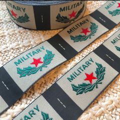 刺繍タグ　10枚セット　military