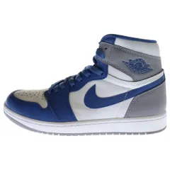 NIKE (ナイキ) AIR JORDAN 1 RETRO HIGH OG TRUE BLUE エアジョーダン1 トゥルーブルー ハイカットスニーカー ブルー/グレー US9.5/27cm DZ5485-410
