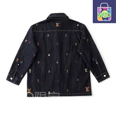 【本日限定特価】Louis Vuitton × Pharrell コラボ デニムシャツ ポートレート刺繍 カジュアルジャケット XS-L [本日特価|新品未使用品]