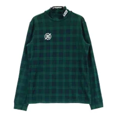 サイズ：1 PEARLY GATES パーリーゲイツ  ハイネック 長袖Tシャツ チェック柄 グリーン系 [240101347017]# ゴルフウェア レディース ストスト