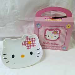 未使用★非売品 1997年 ハローキティ フェイスプレート 千鳥柄