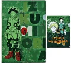 【中古】クリアファイル 緑谷出久 クリアフォルダーA4＆A6セット(クリアファイル) 「僕のヒーローアカデミア×文房具カフェ 2018」