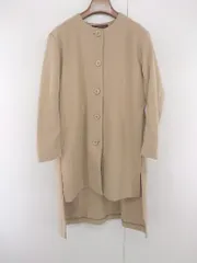 ◇ ITEMS URBAN RESEARCH アーバンリサーチ カジュアル シンプル 長袖 ノーカラー コート サイズ F キャメル レディース E  【1305300007810】
