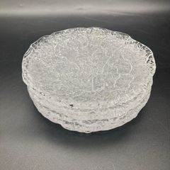★未使用品★KURATA CRAFT GLASS 多用皿 手づくり 日本製 7枚セット★