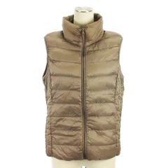 ユニクロ UNIQLO ウルトラライトダウン ベスト ジップアップ 127500 ブラウン系 L