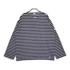 ORCIVAL バスクシャツ ボーダー 長袖Ｔシャツ カットソー ロンＴ ネイビー ホワイト レディース オーシバル/オーチバル【中古】5-0220M∞