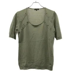 ESCADA エスカーダ ショートスリーブニットセーター 5006574 カーキ M