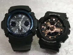 恋人たちのGショックペアウオッチ G-SHOCK BABY-G  ペア腕時計 カシオ 2本セットgショック ベビーg AWG-M100A-1AJF BA-110RG-1AJF  ラッピング無料 g-shock メッセージカード手書きします 　クリスマス プレゼ