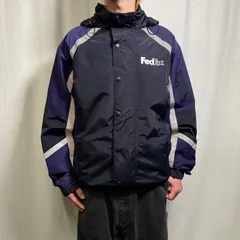 3153 フェデックス　ナイロンジャケット　企業　刺繍　ロゴ　ゆるだぼ　紺 2025年最新】FedEx ナイロンジャケットの人気アイテム - メルカリ