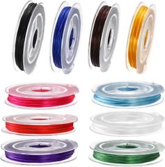 【在庫処分】YINKE オペロンゴム ブレスレット ゴム 0.5mm 用 弾力紐 水晶の線 DIY 伸縮性 ブレスレット フルカラー アクセサリーパーツ 10色セット