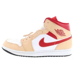 NIKE (ナイキ) AIR JORDAN 1 MID 554724-201 エアジョーダン 1 ミッドカットスニーカー ホワイト/ベージュ US10/28.0cm