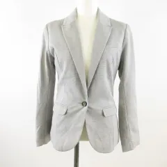 エイチ&エム H&M テーラードジャケット 長袖 グレー 34 *T62